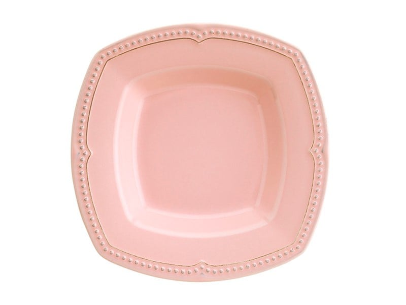Тарілка Kutahya Porselen Алія глибока, 24 см, рожева (942-055) - фото 1