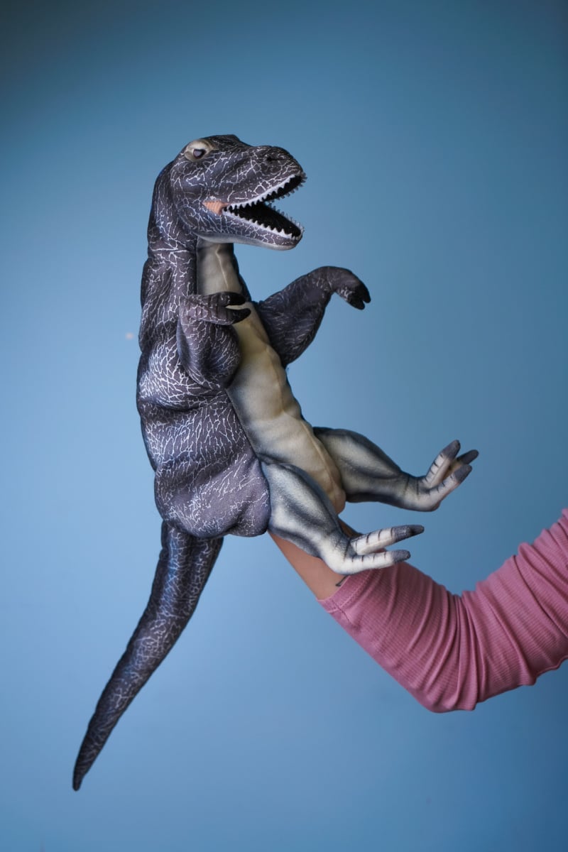 М'яка іграшка на руку Hansa Puppet Альбертозавр, 32 см (7757) - фото 3