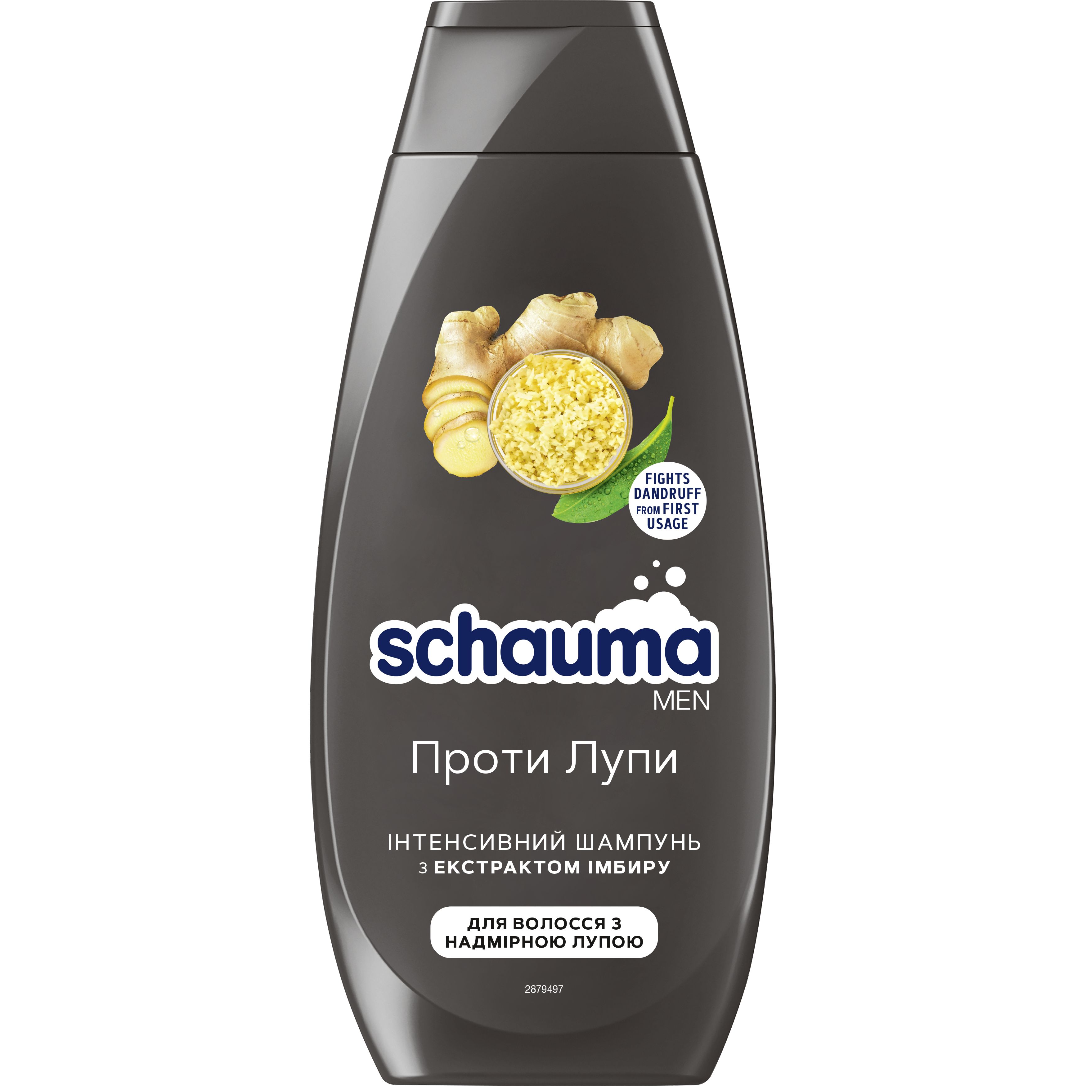 Шампунь для мужчин Schauma Men Против перхоти с экстрактом имбиря, для волос с избыточной перхотью, 400 мл - фото 1