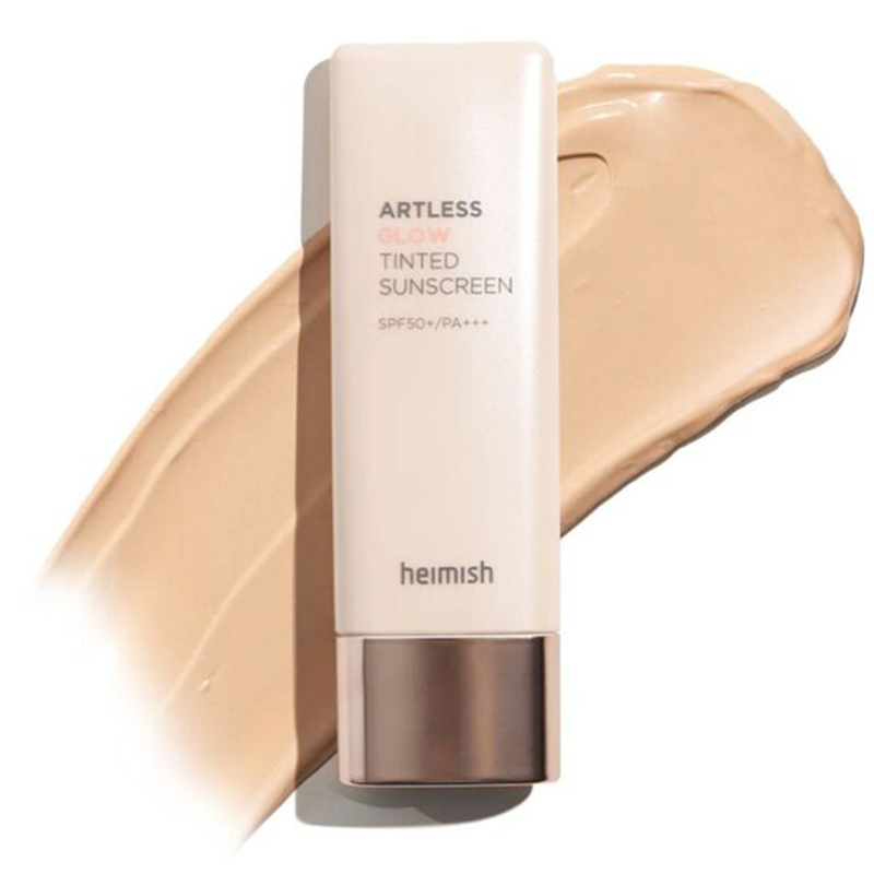 Сонцезахисний крем Heimish Artless Glow Tinted Sunscreen Shine Beige SPF 50+ PA+++ із тінтом 40 мл - фото 2