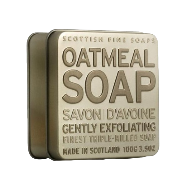Твердое мыло для рук Scottish Fine Soaps Oatmeal Soap In A Tin Овсяное, 100 г (33713) - фото 1