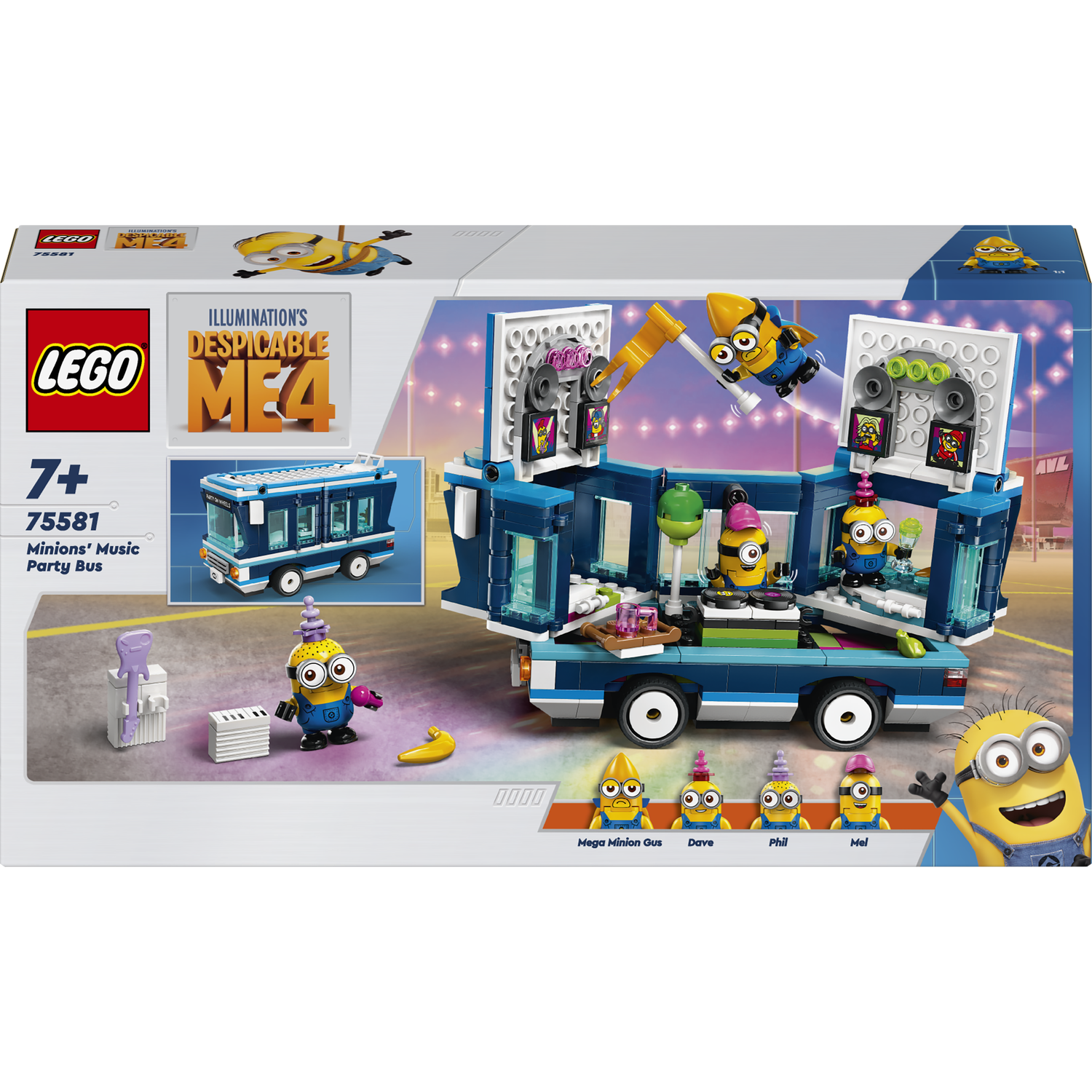 Конструктор LEGO Despicable Me Музичний автобус для вечірок Посіпак 379 деталей (75581) - фото 1