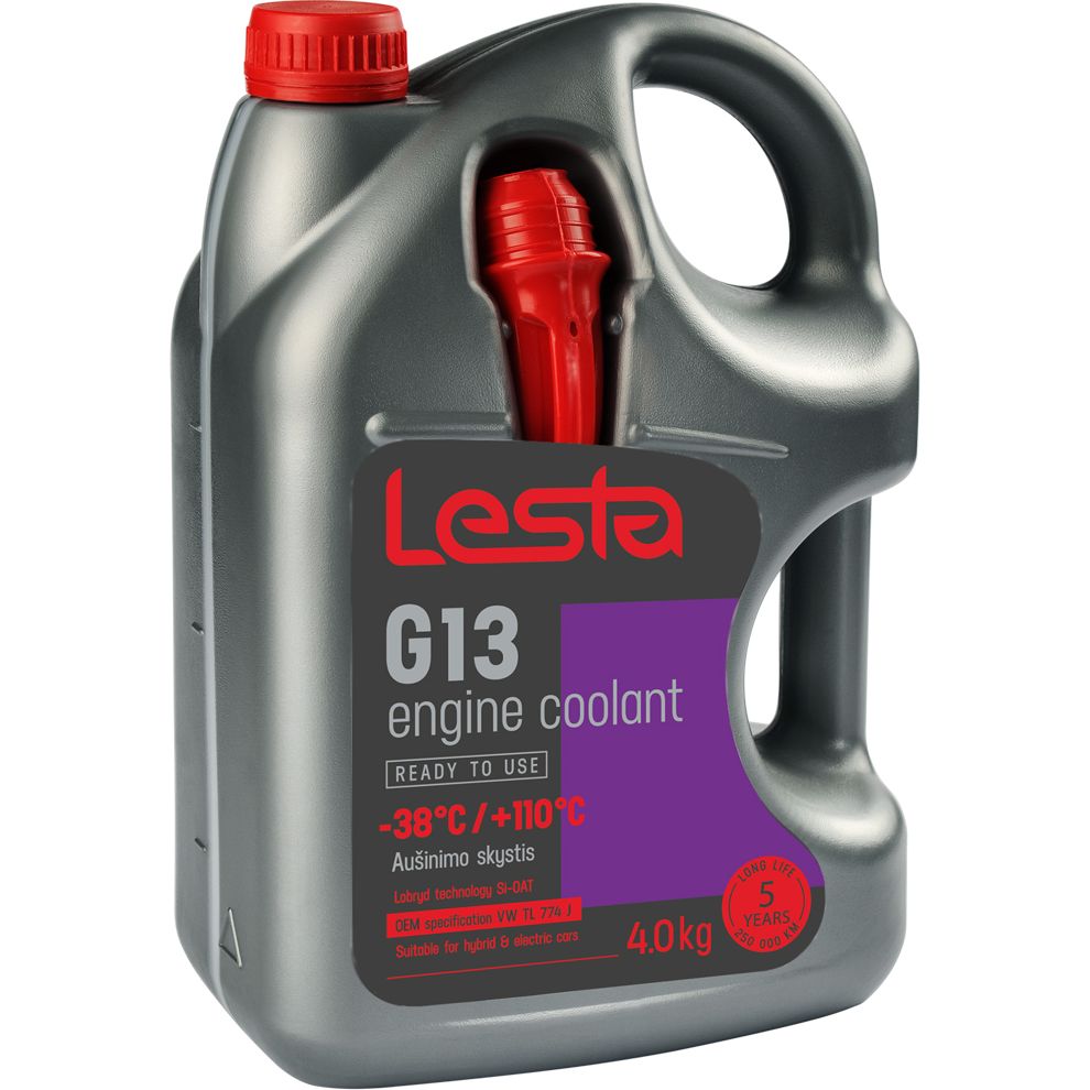 Антифриз Lesta G13 готовый -38 °С 4 кг фиолетовый - фото 1