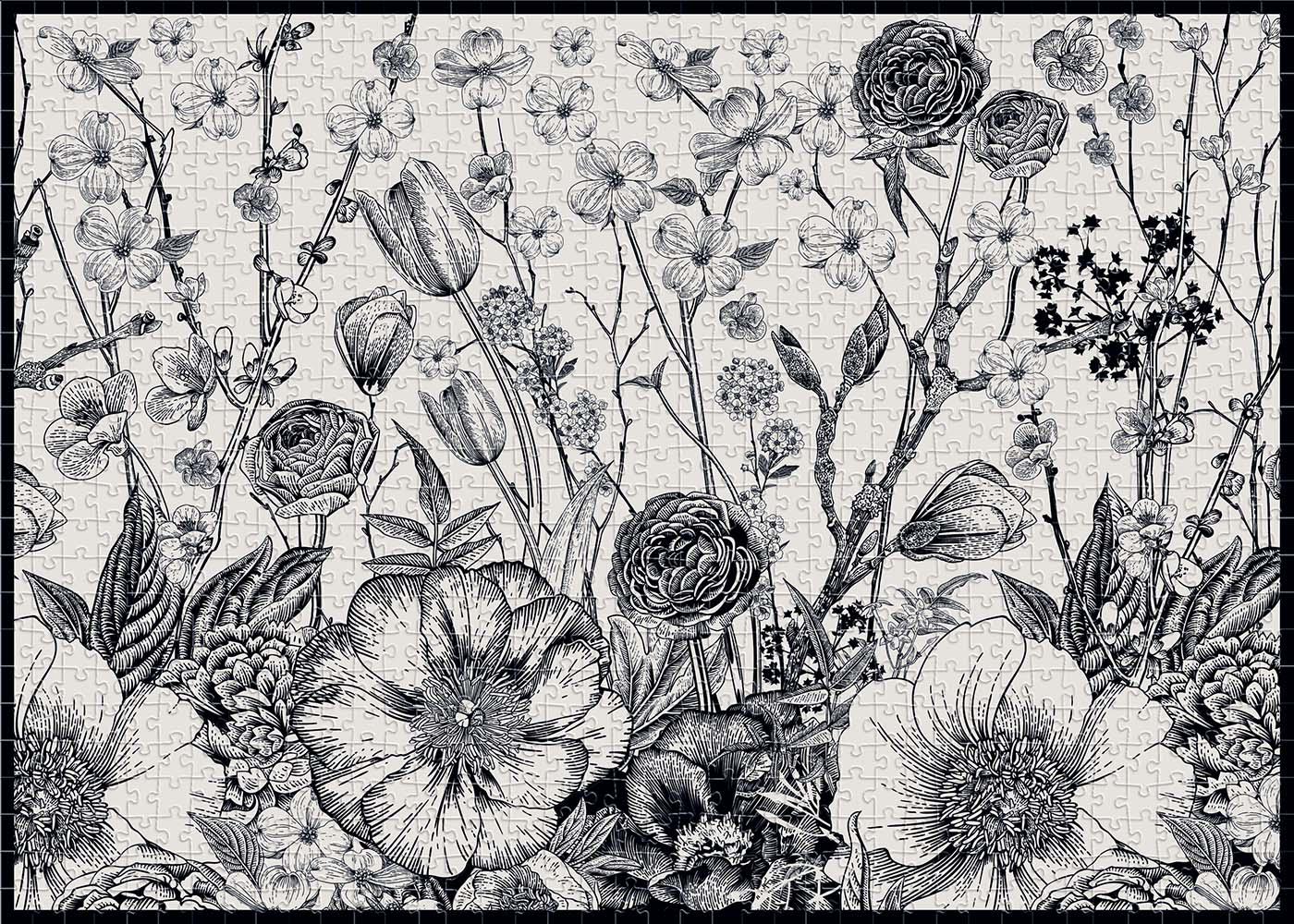 Пазли тришарові Interdruk Flowers 1, 1000 елементів - фото 2