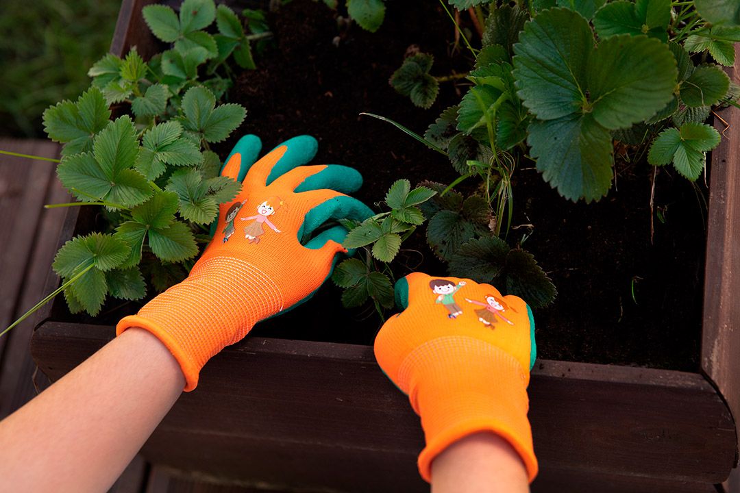 Перчатки рабочие детские Neo Tools латексное покрытие дышащая верхняя часть размер 5 оранжевые (97-644-5) - фото 8