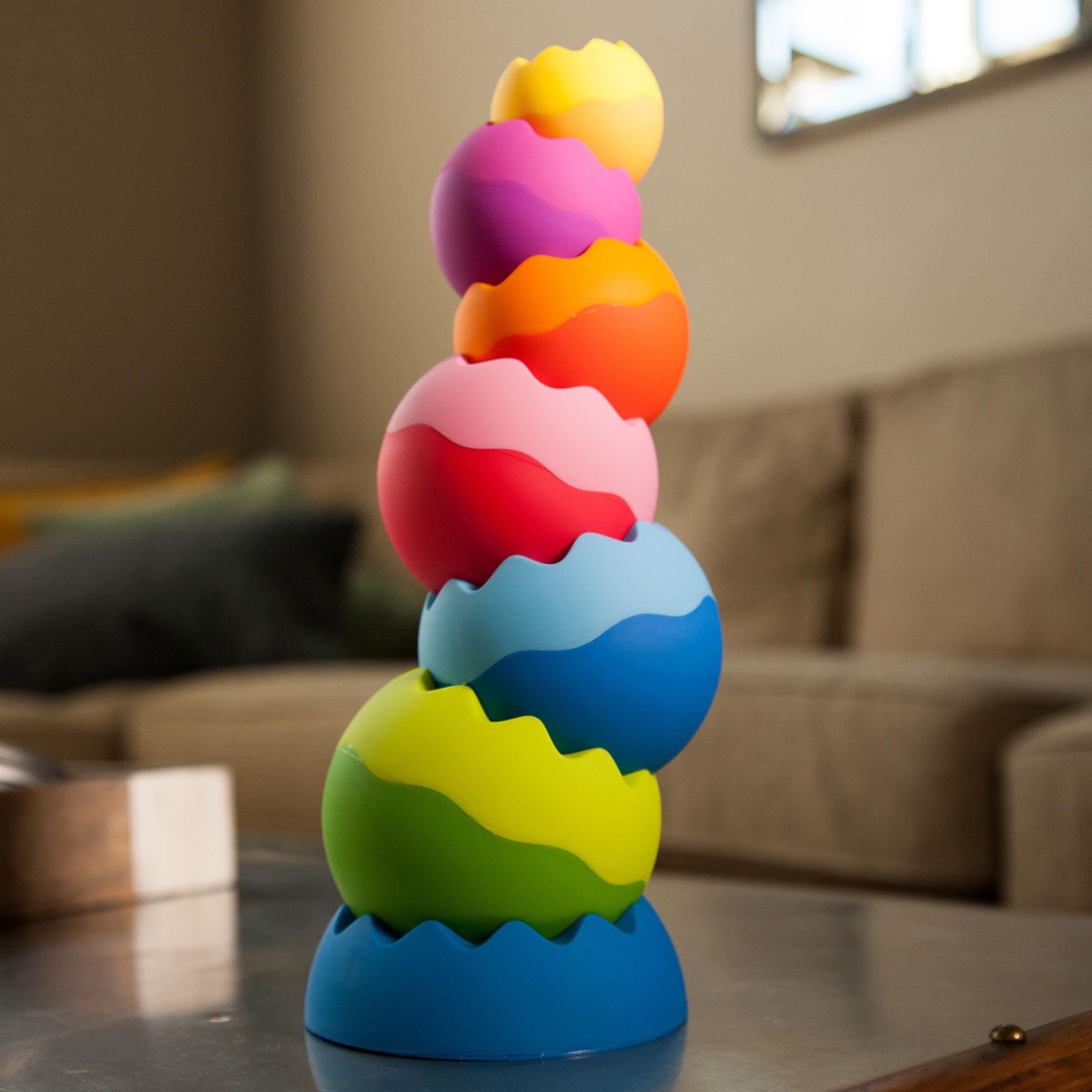 Пирамидка-балансир Fat Brain Toys Tobbles Neo (F070ML) - фото 5