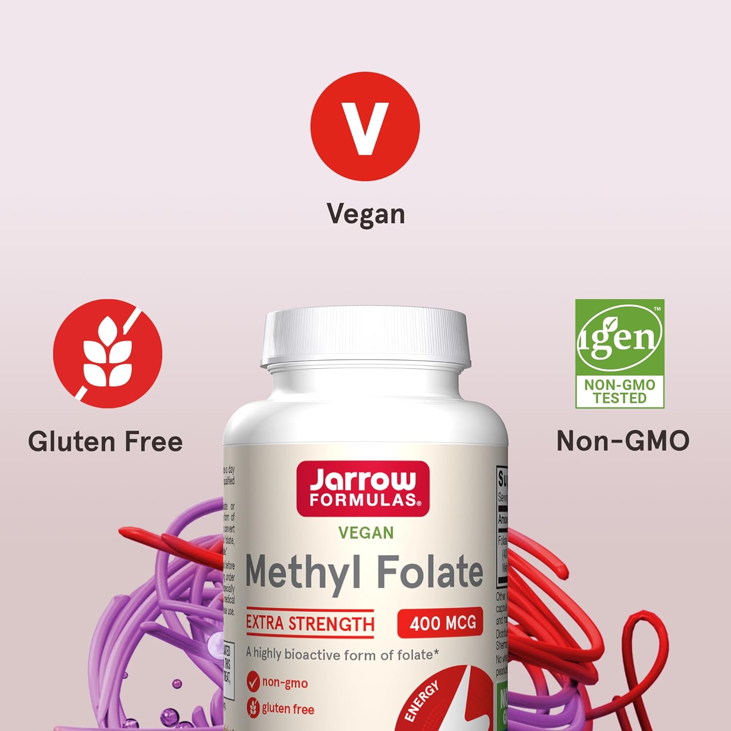 Метилфолат Jarrow Formulas Methyl Folate 1000 мкг 100 капсул - фото 3