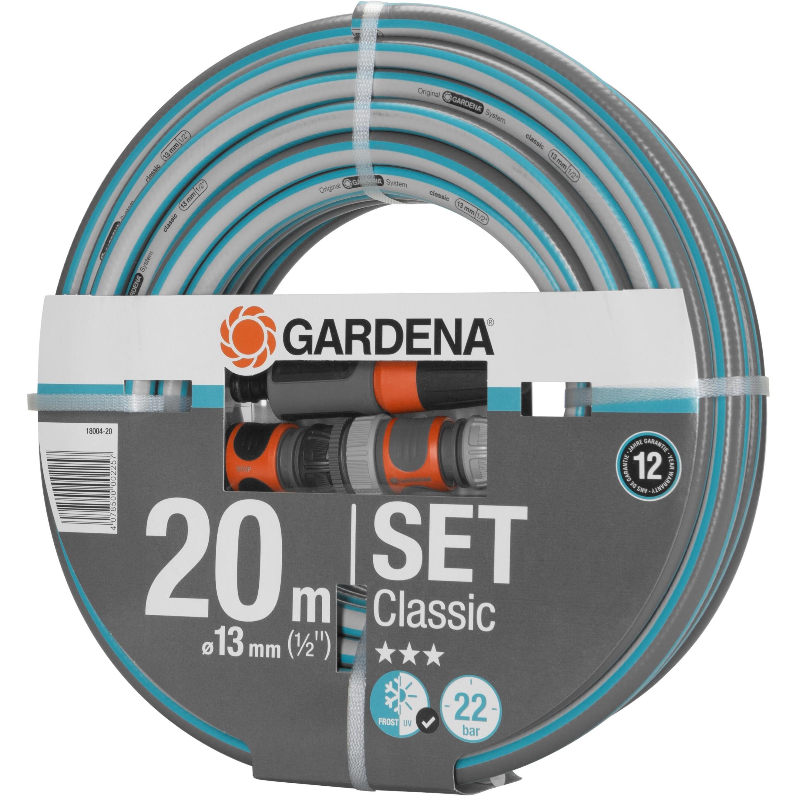 Шланг садовый Gardena Classic 13 мм 1/2" комплект для полива 20 м (18004-20.000.00) - фото 3