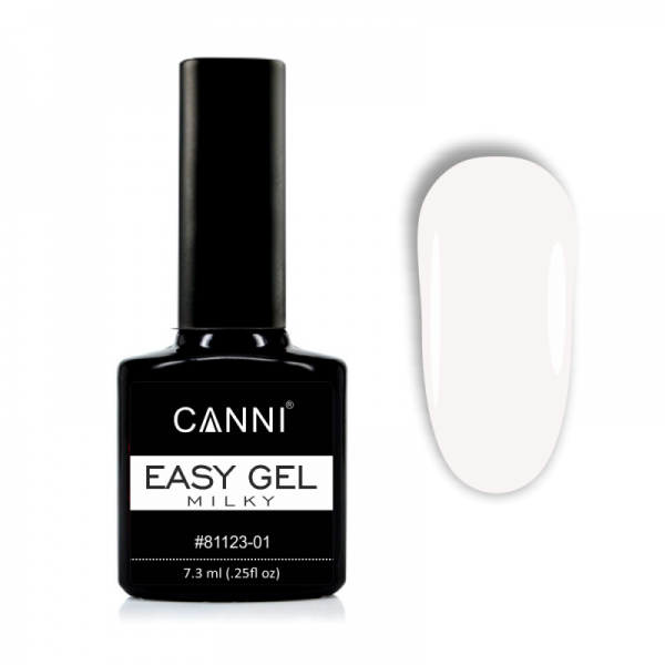 Гель для нарощування Canni Easy gel 01 Milky 7.3 мл - фото 2