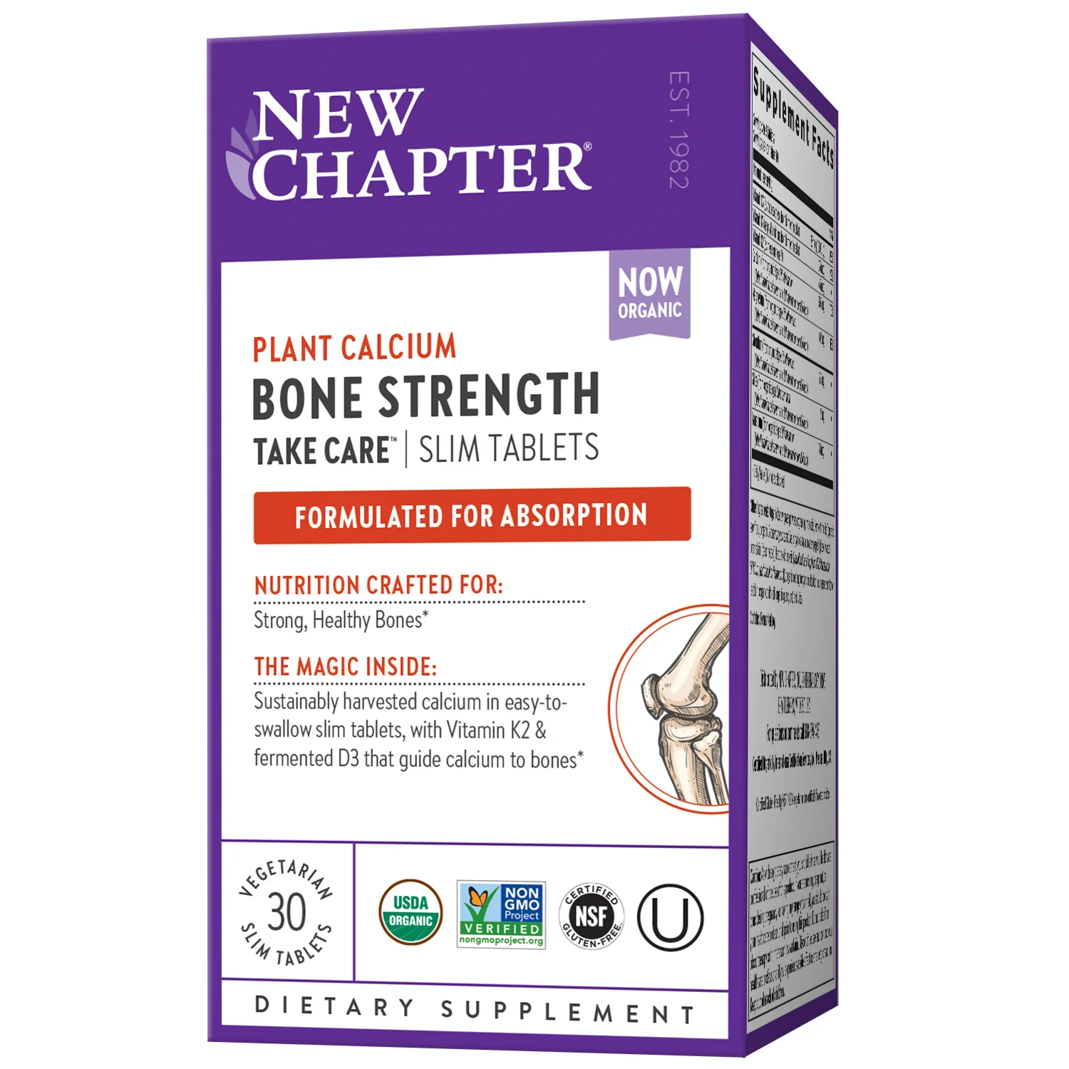 Комплекс для укрепления костей New Chapter Bone Strength Take Care 30 таблеток - фото 2