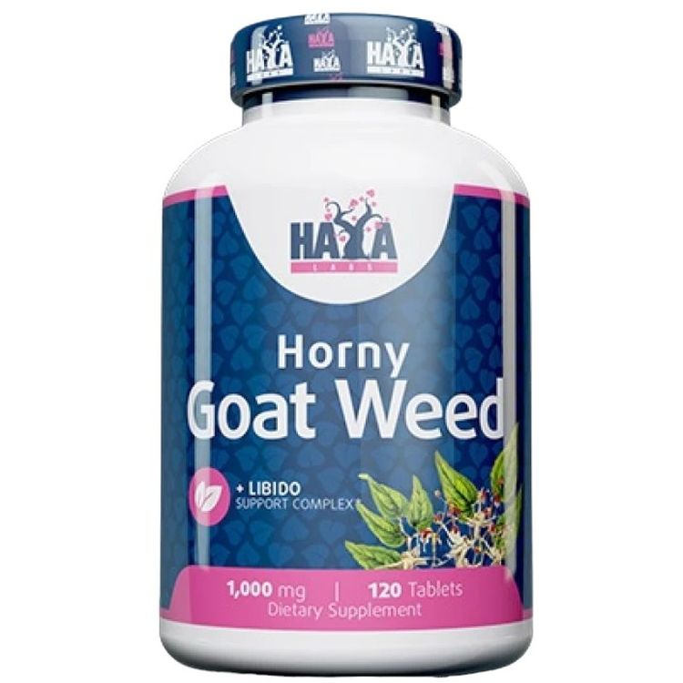 Комплекс Haya Labs Horny Goat Weed для підвищення тестостерону і чоловічого здоров'я 1000 мг 120 таблеток (820211) - фото 1