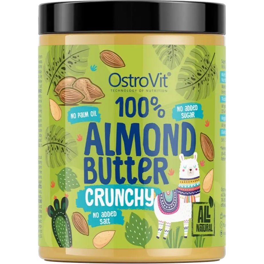 Мигдальна паста OstroVit 100% Almond Butter crunchy 1000 г - фото 1