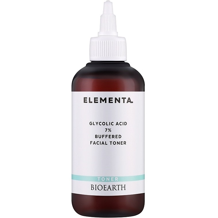 Тоник для лица Bioearth Elementa Glycolic Acid 7% Buffered Facial Toner 200 мл - фото 1