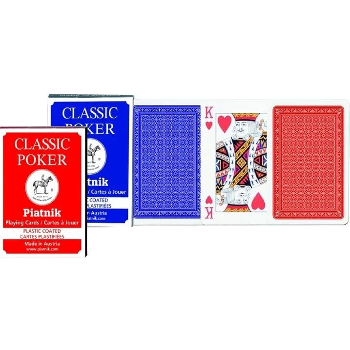 Карты игральные Piatnik Классический покер, одна колода, 55 карт (PT-132117) - фото 1