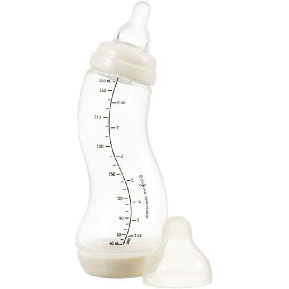Антиколиковая бутылочка для кормления Difrax S-bottle Natural Popcorn с силиконовой соской 250 мл (706 Popcorn) - фото 1