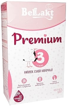 Суха молочна суміш Беллакт Premium 3, 400 г - фото 1