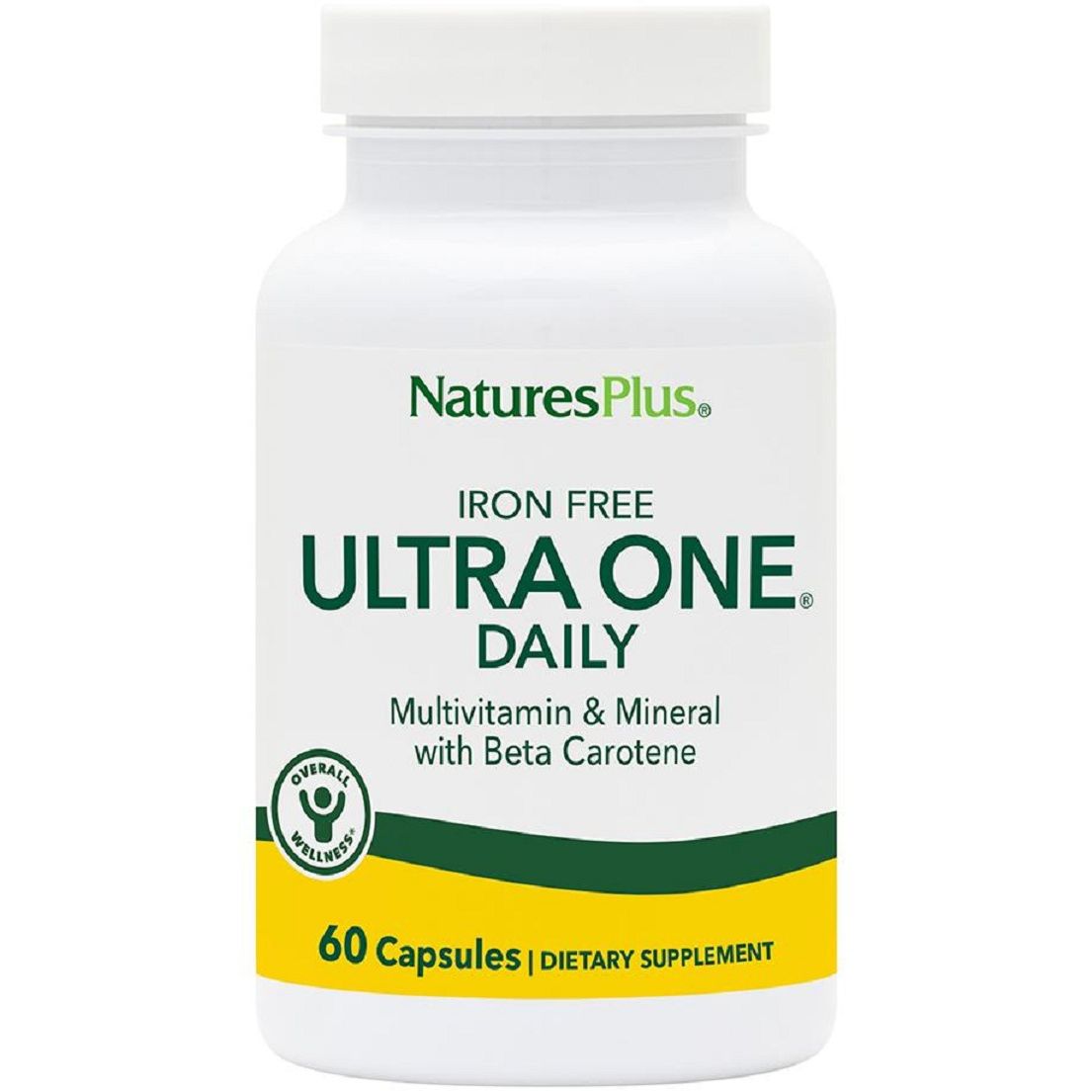 Мультивітаміни щоденні Nature's Plus Ultra One без заліза 60 капсул (NTP30081) - фото 1