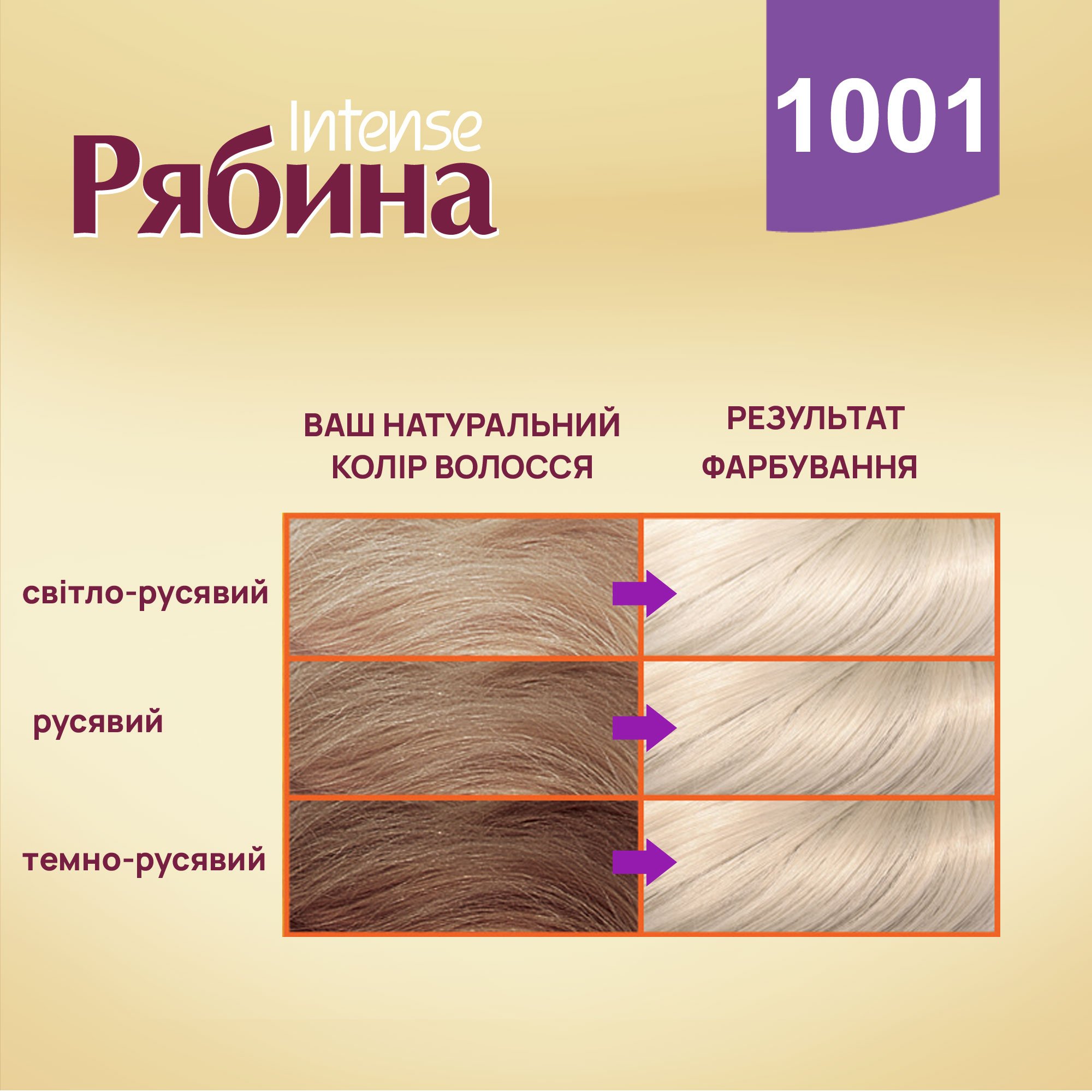 Крем-краска для волос Acme Color Intense Рябина, оттенок 1001 (Платиновый блонд), 138 мл - фото 3