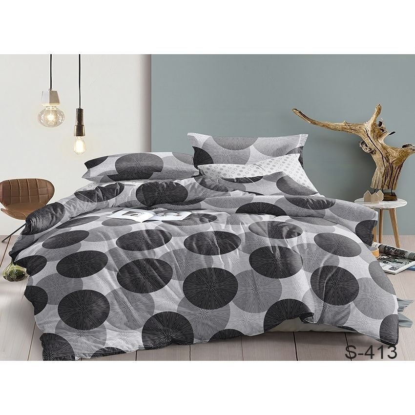 Комплект постельного белья TAG Tekstil с компаньоном Евро Разноцветный 000141932 (S413) - фото 1