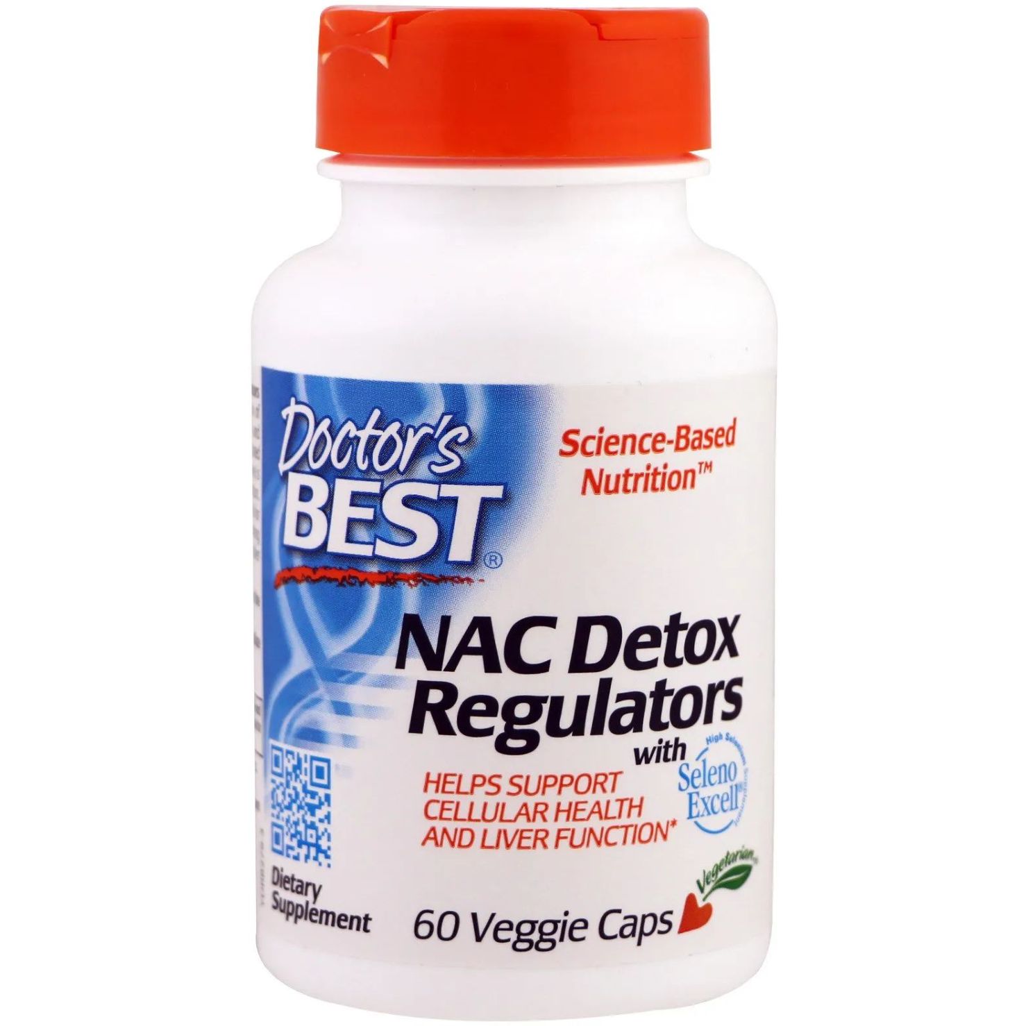 Детоксичні регулятори Doctor's Best NAC Detox Regulators with SelenoExcell 60 гелевих капсул - фото 1