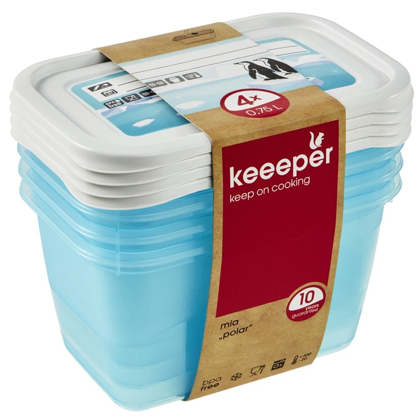 Комплект емкостей для морозильной камеры Keeeper Polar, 0,75 л, голубой, 4 шт. (3013) - фото 4