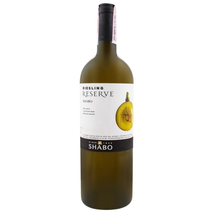 Вино Shabo Reserve Рислинг, белое, сухое, 11,7%, 0,75 л - фото 1