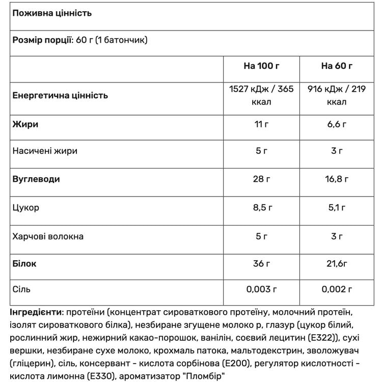 Протеїновий батончик Power Pro брют 36% 60 г - фото 2