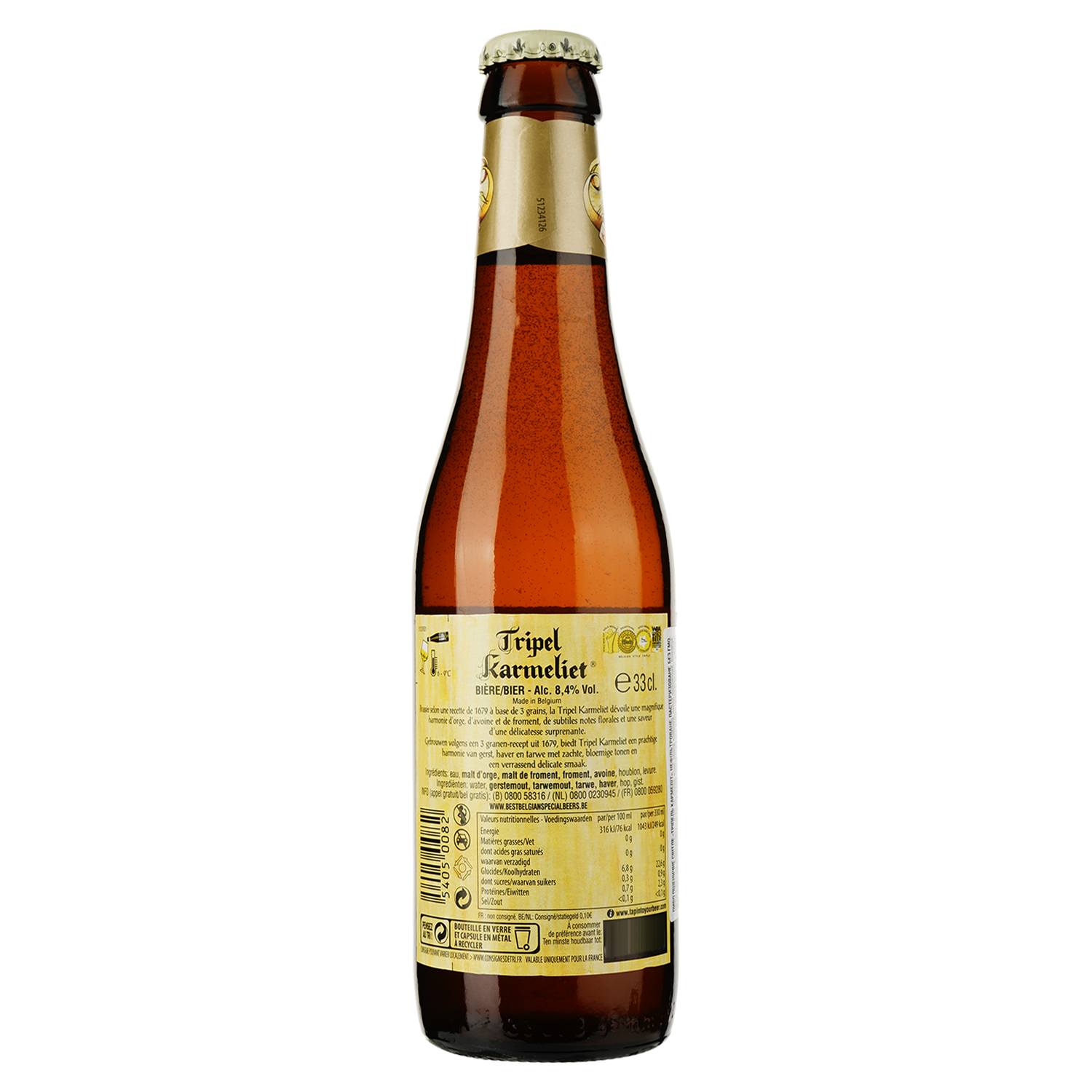 Пиво Tripel Karmeliet, світле, 8,4%, 0,33 л (795173) - фото 2