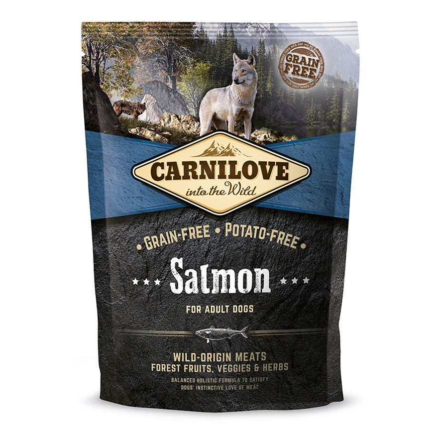 Сухой корм для взрослых собак всех пород Carnilove Salmon Adult, с лососем, 1,5 кг - фото 1