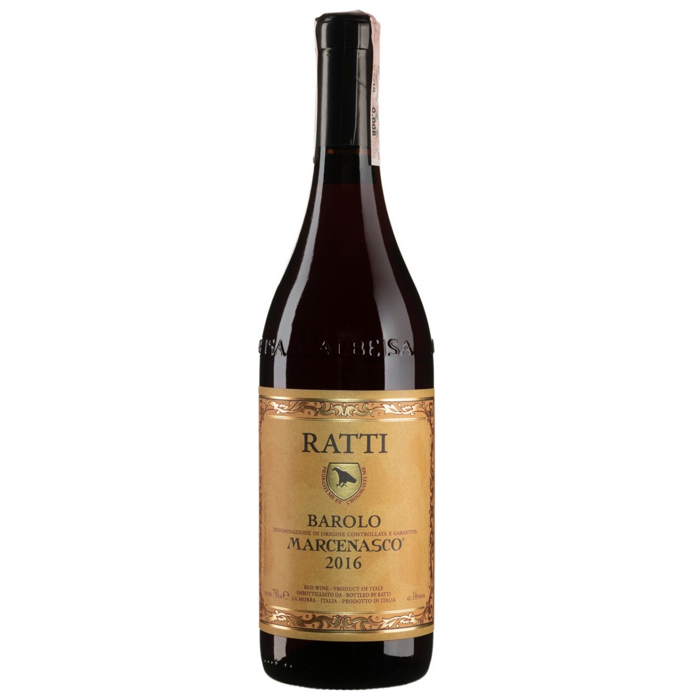 Вино Renato Ratti Barolo Marcenasco 2016, червоне, сухе, 0,75 л (53723) - фото 1