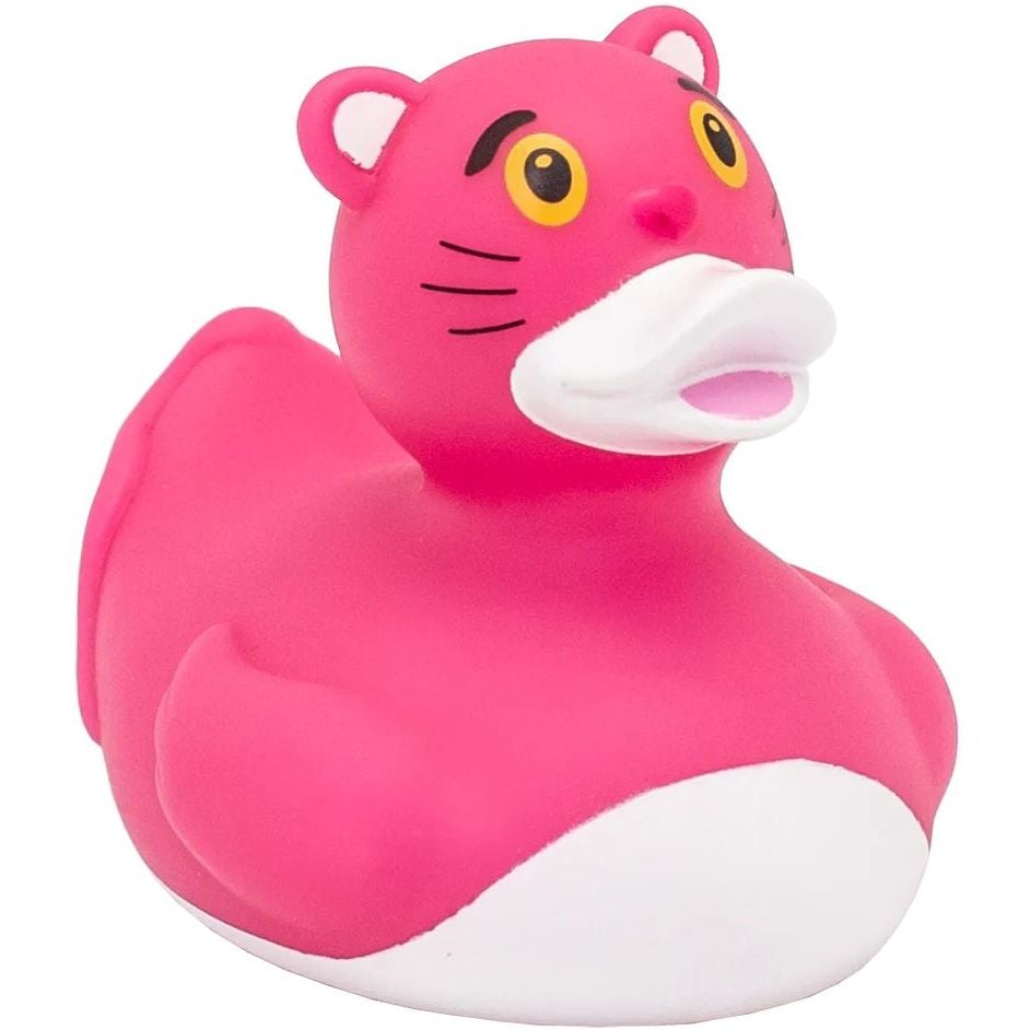 Іграшка для купання FunnyDucks Качка-пантера, рожева (1314) - фото 1