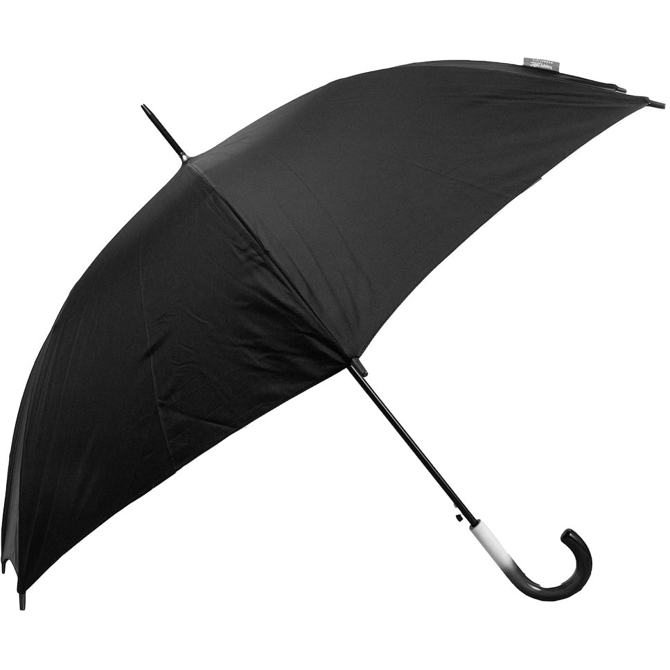 Чоловіча парасолька-палиця механічна Happy Rain 110 см чорна - фото 1