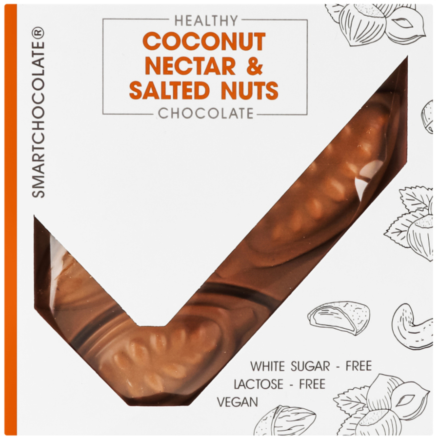 Шоколад SmartChocolate Coconut Nectar&Salted Nuts без сахара 75 г (935121) - фото 1