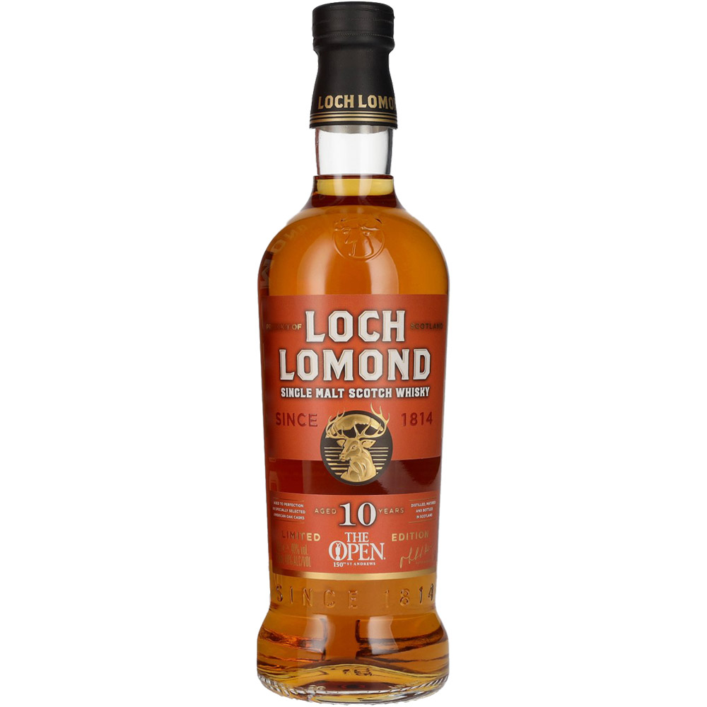 Віскі Loch Lomond 10 yo The Open Single Malt Scotch Whisky, 40%, 0,7 л - фото 1