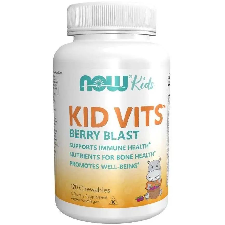 Витамины для детей Now Berry Blast Kid Vits 120 жевательных таблеток - фото 1