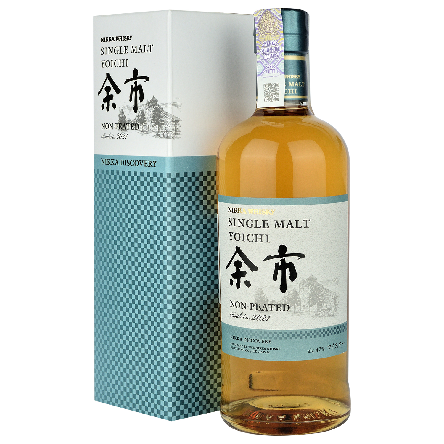 Виски Nikka Yoichi Non-Peated Single Malt Japanese Whisky, 47%, 0,7 л - фото 1