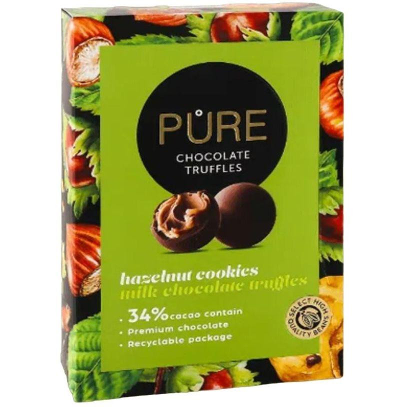 Конфеты Pure Chocolate трюфели фундук-печенье 148 г (932191) - фото 1
