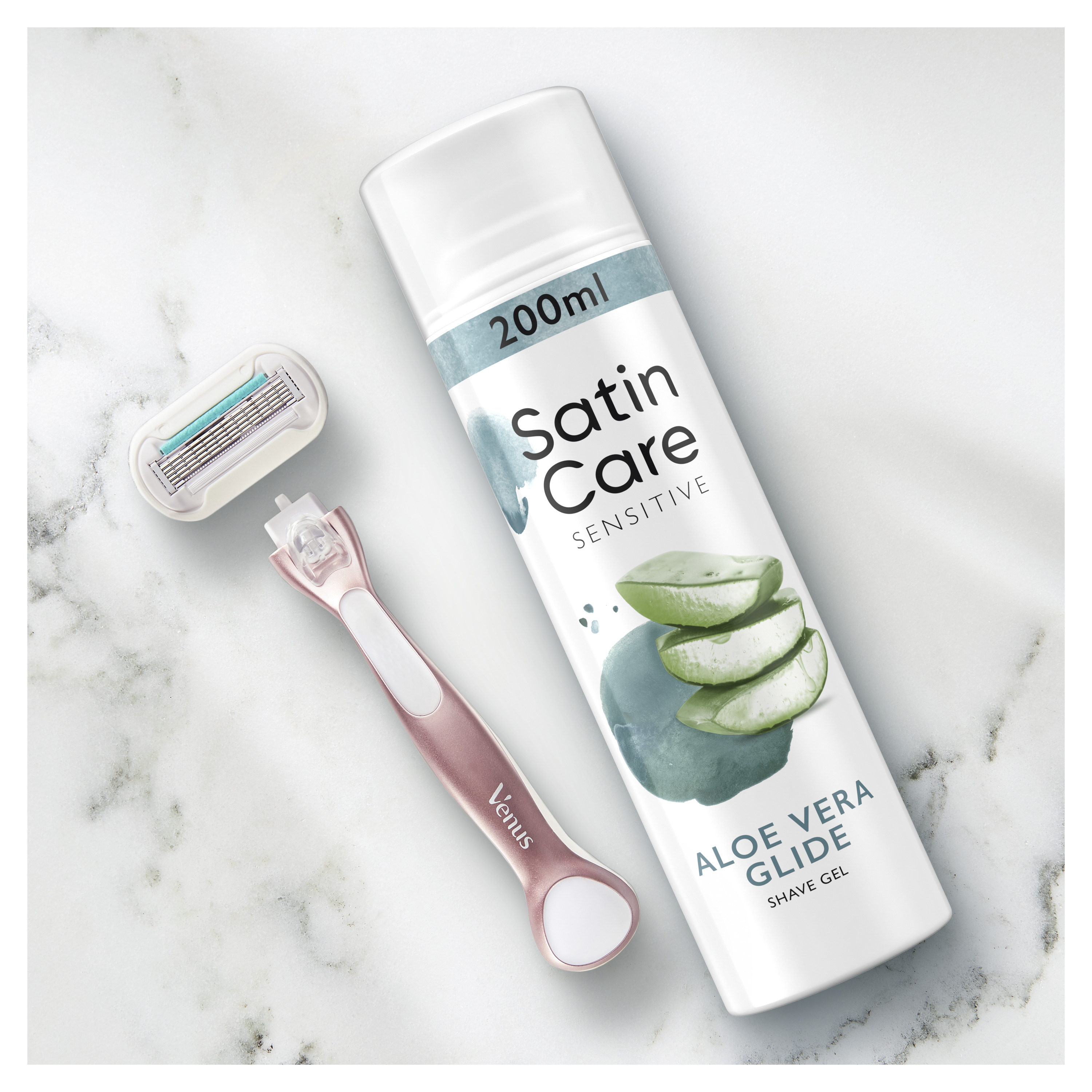 Гель для гоління для жінок Gillette Satin Care Sensitive для чутливої шкіри, 75 мл - фото 6