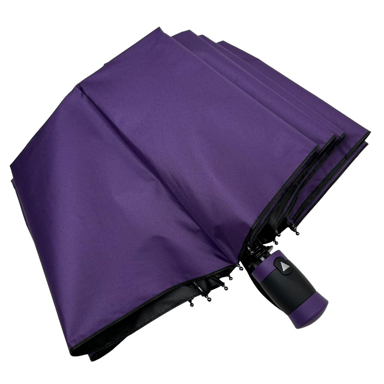 Жіноча складана парасолька напівавтомат Bellissima 102 см фіолетова - фото 7
