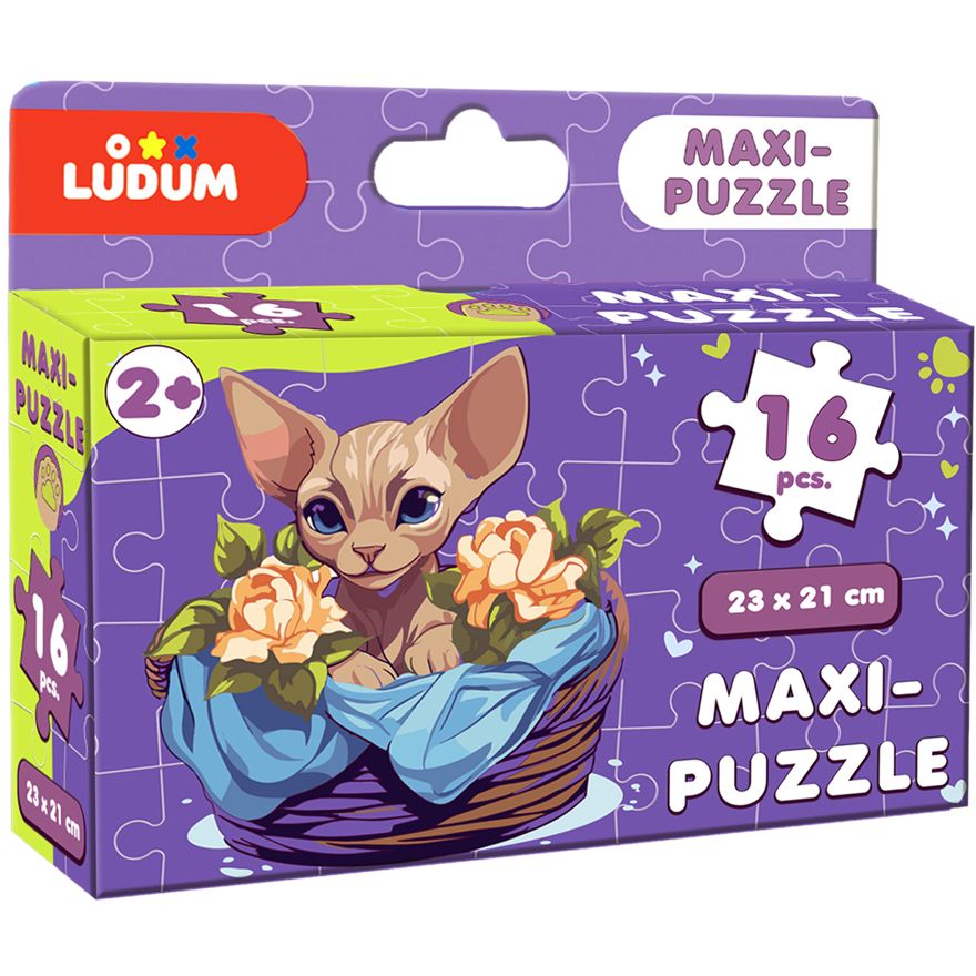 Игра настольная Ludum Пазл Котик 2 макси-пазл (ME5032-03) - фото 1