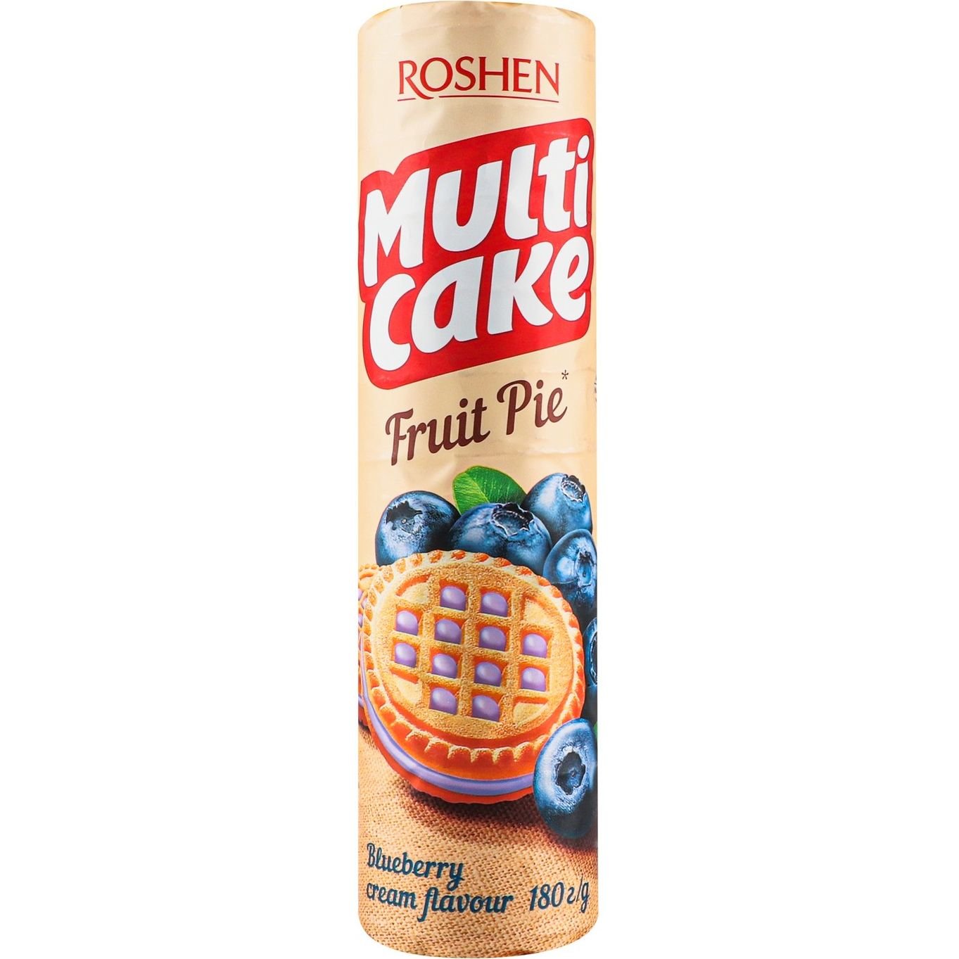 Печиво Roshen Multicake Fruit Pie чорниця-крем 180 г (924972) - фото 1
