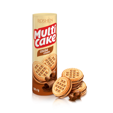 Печенье Roshen Multicake с какао начинкой 180 г (390891) - фото 2
