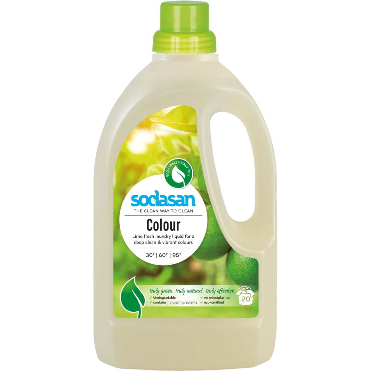 Органічний рідкий засіб Sodasan Color для прання кольорових і чорних тканин 1.5 л - фото 1