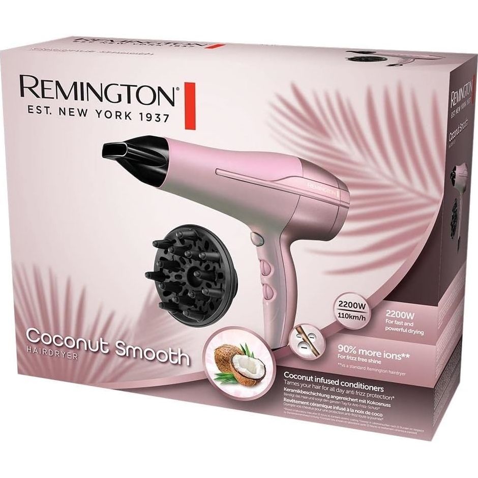 Фен Remington Coconut Smooth D5901 рожевий - фото 4