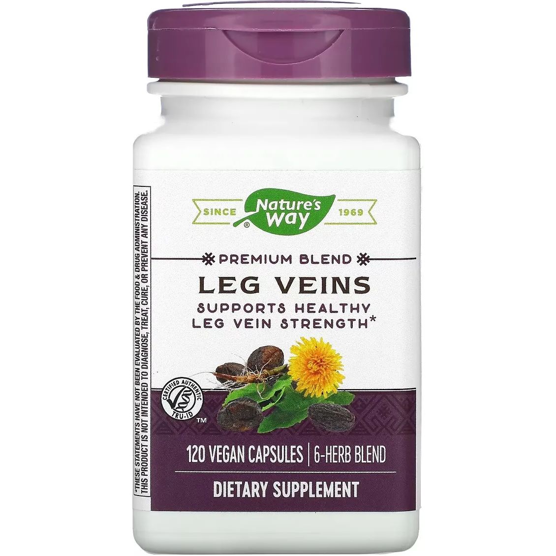 Підтримка вен Nature's Way Leg Veins Support Blend 120 капсул - фото 1