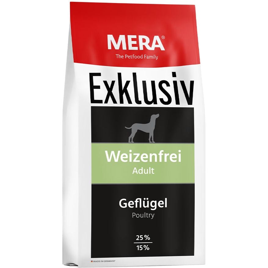 Сухой корм для собак Mera Exklusiv Classic Weizenfrei Adult Geflugel с птицей без пшеницы 15 кг - фото 1