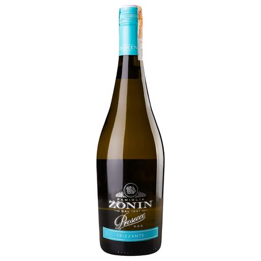 Вино ігристе Zonin Prosecco Frizzante DOC, біле, брют, 10,5%, 0,75 л - фото 1
