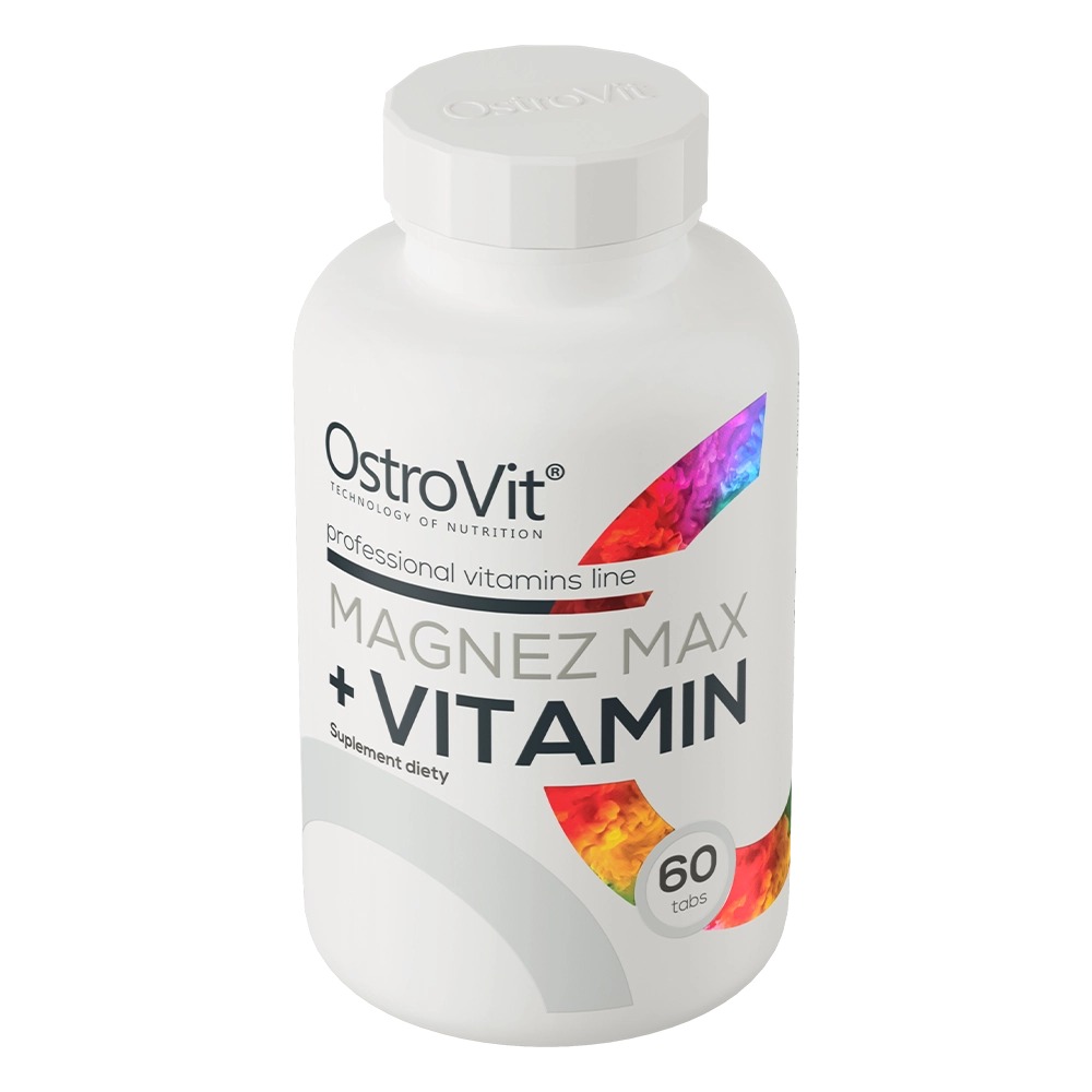 Витаминно-минеральный комплекс OstroVit Magnez MAX + Vitamin 60 таблеток - фото 2