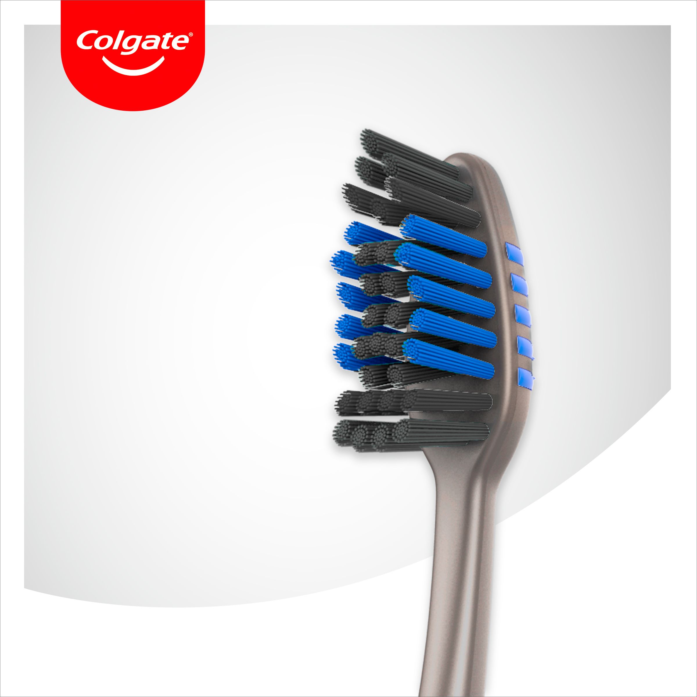 Зубна щітка Colgate Zig Zag Charcoal 3 шт. в асортименті - фото 3