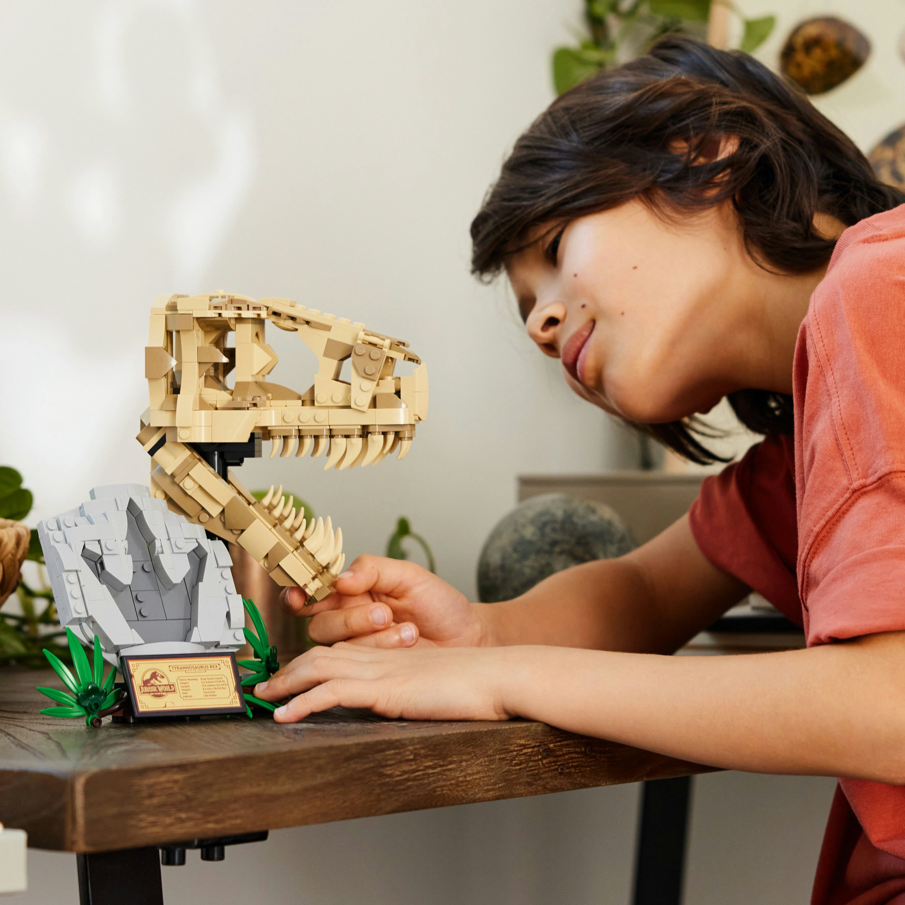 Конструктор LEGO Jurassic World Скамʼянілості динозаврів: череп тиранозавра 577 деталі (76964) - фото 3